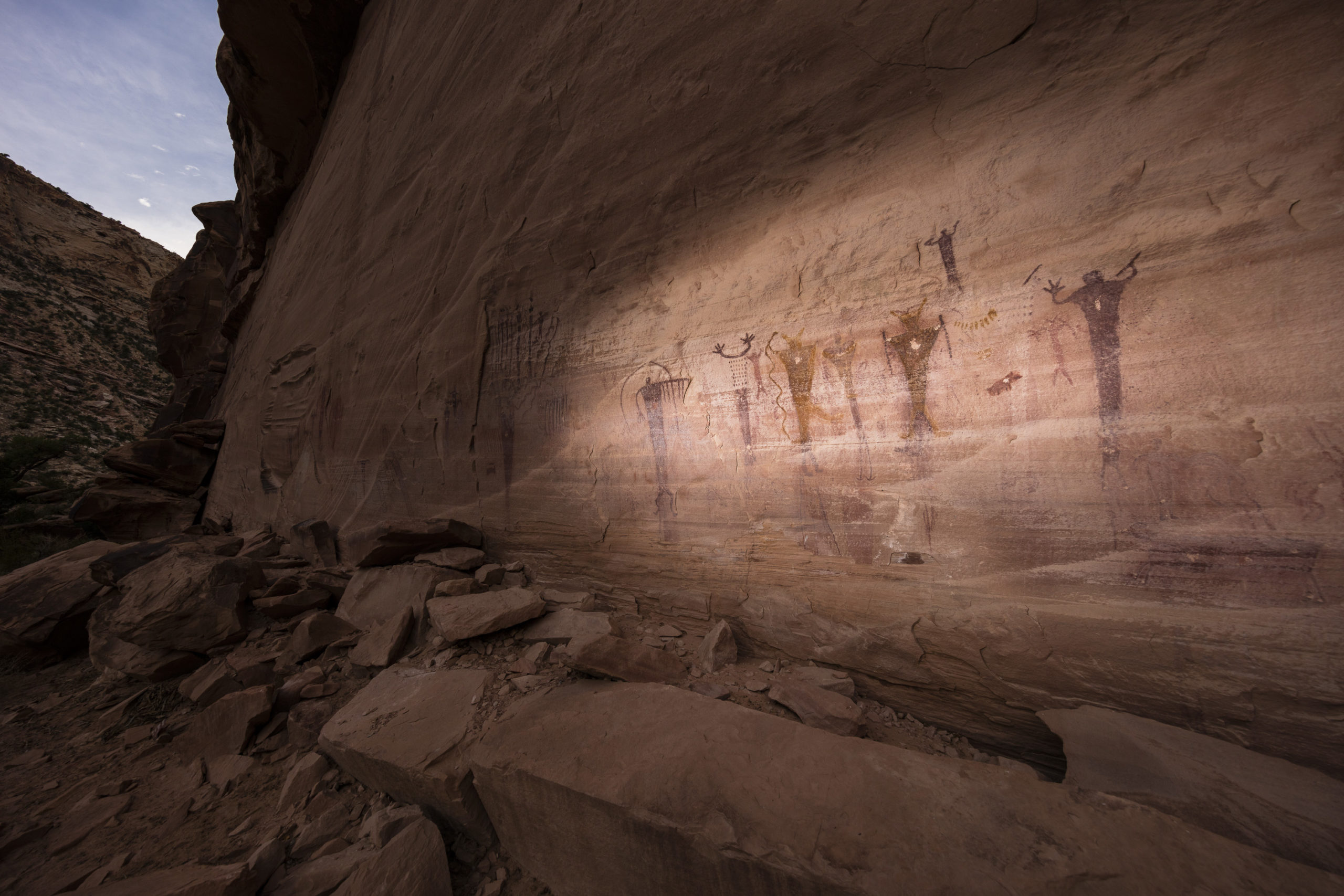 Pictograph panel in Buckhorn Wash