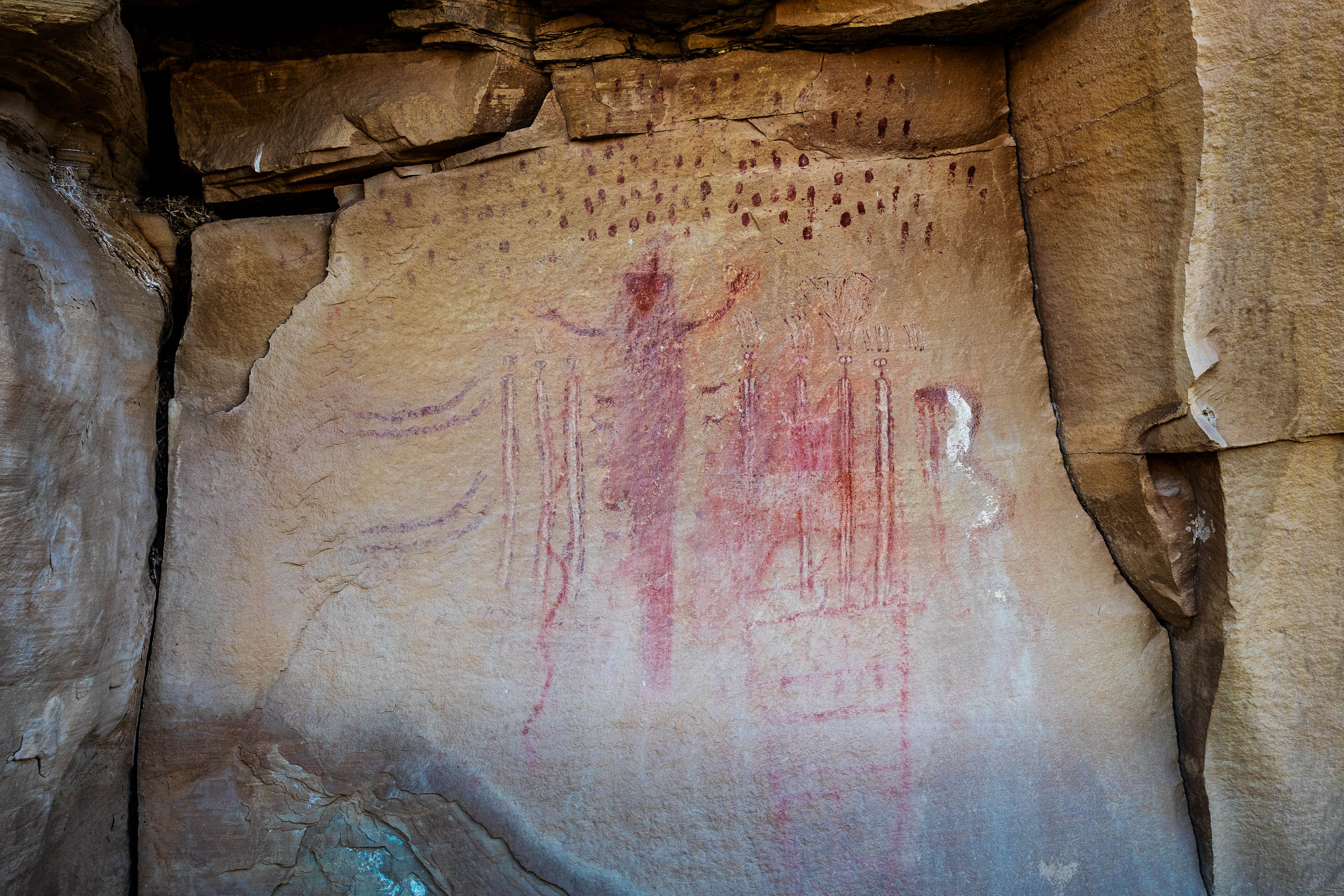 Barrier Canyon Style Petroglyph near Ferron, Utah