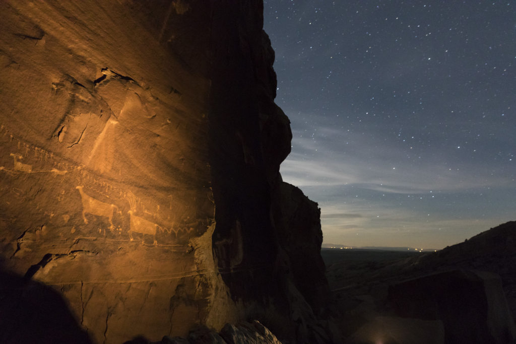 A rock art panel in the Bears Ears National Monument