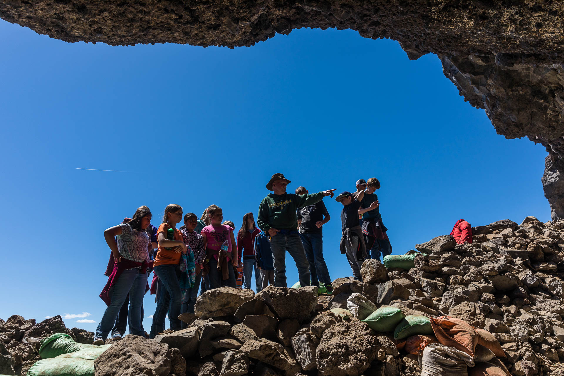 Archaeologist Dennis Jenkins at Paisley Cave