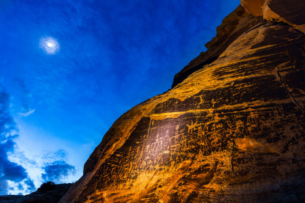 Butler Wash rock art panel in the Bears Ears National Monument