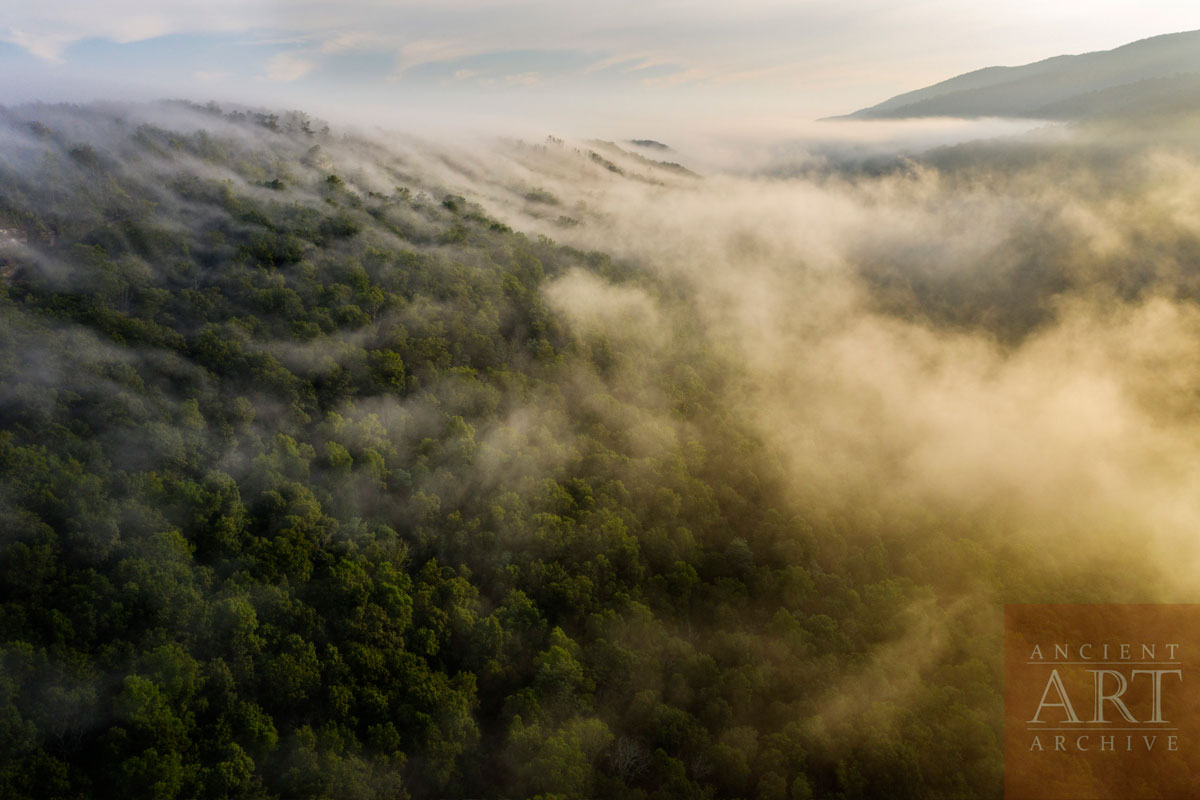 An aerial view of the Head of the Sequatchie State Park.