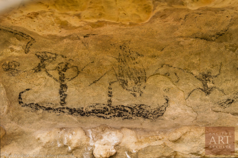 Maori cave painting