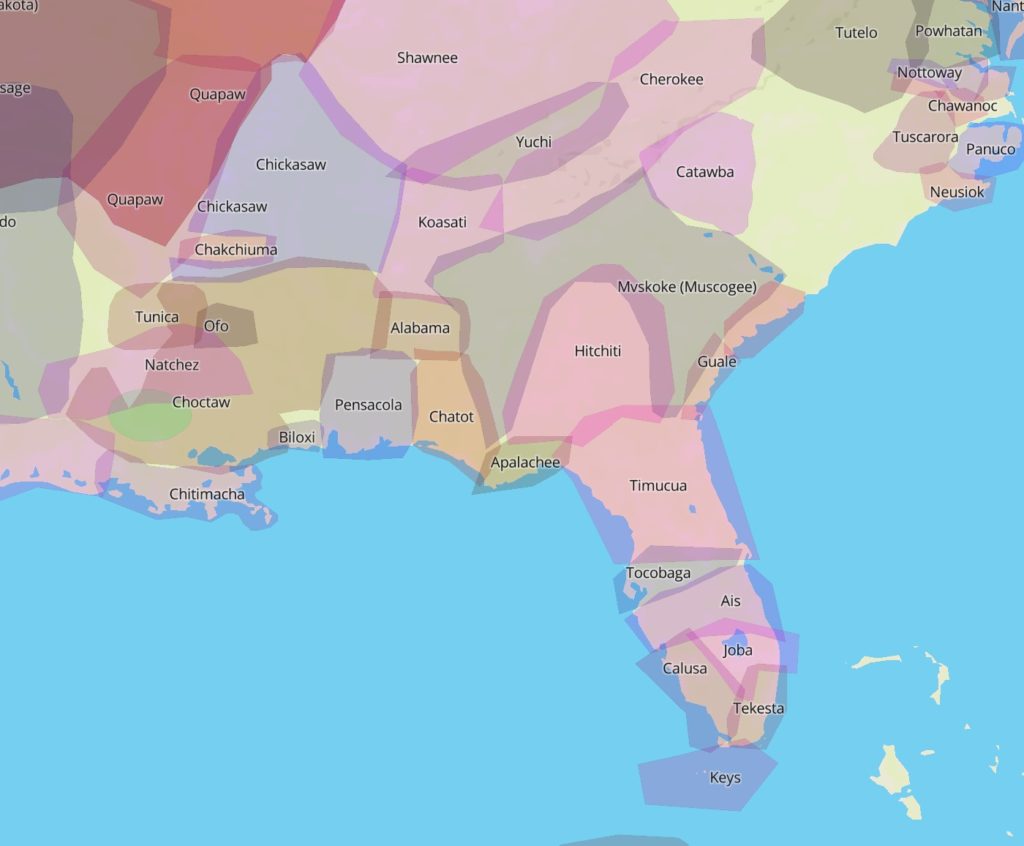 Precontact Southeastern United States Language Groups